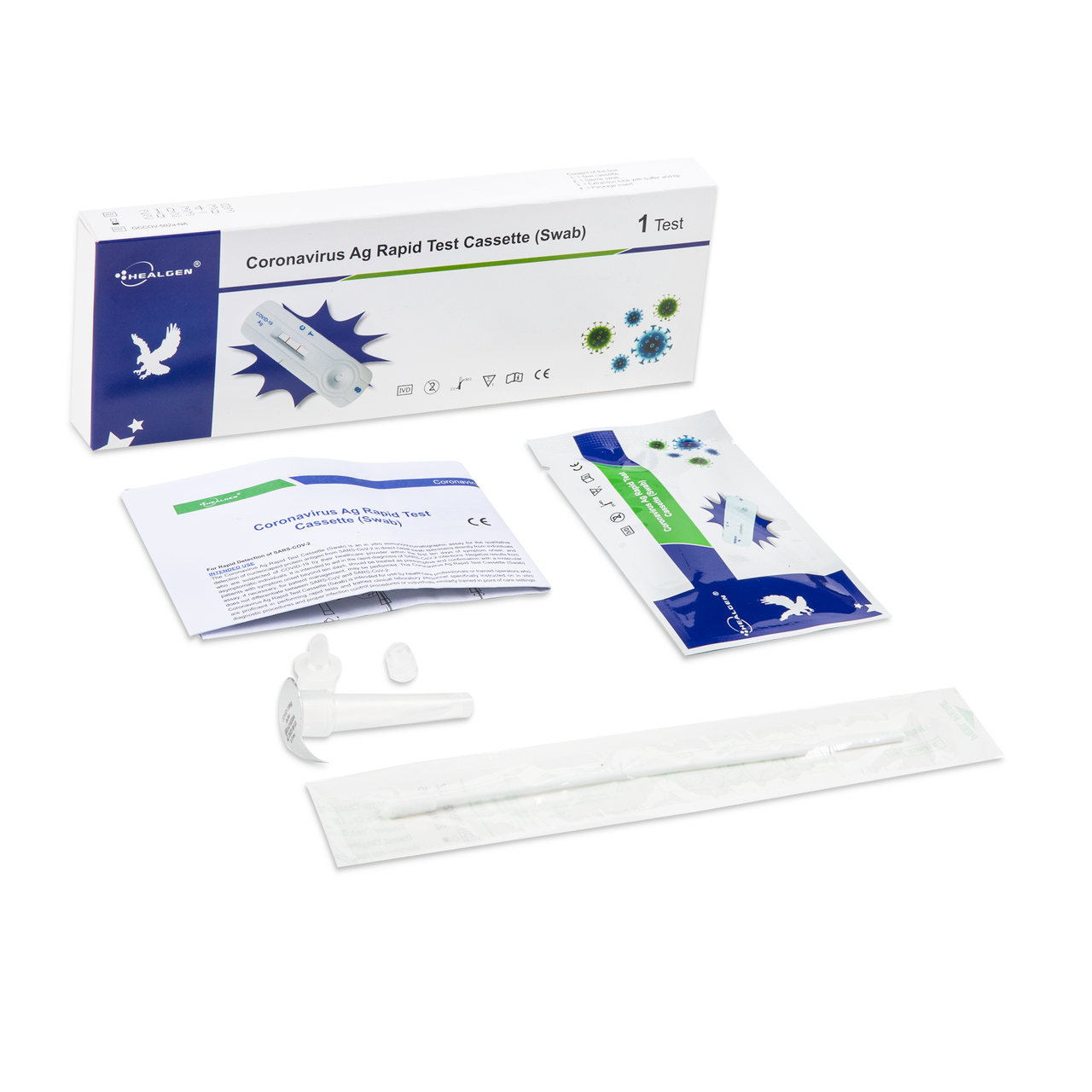 Healgen Covid19 Antigen (Swab) Rapid Lateral Flow Test Kits We Do PPE